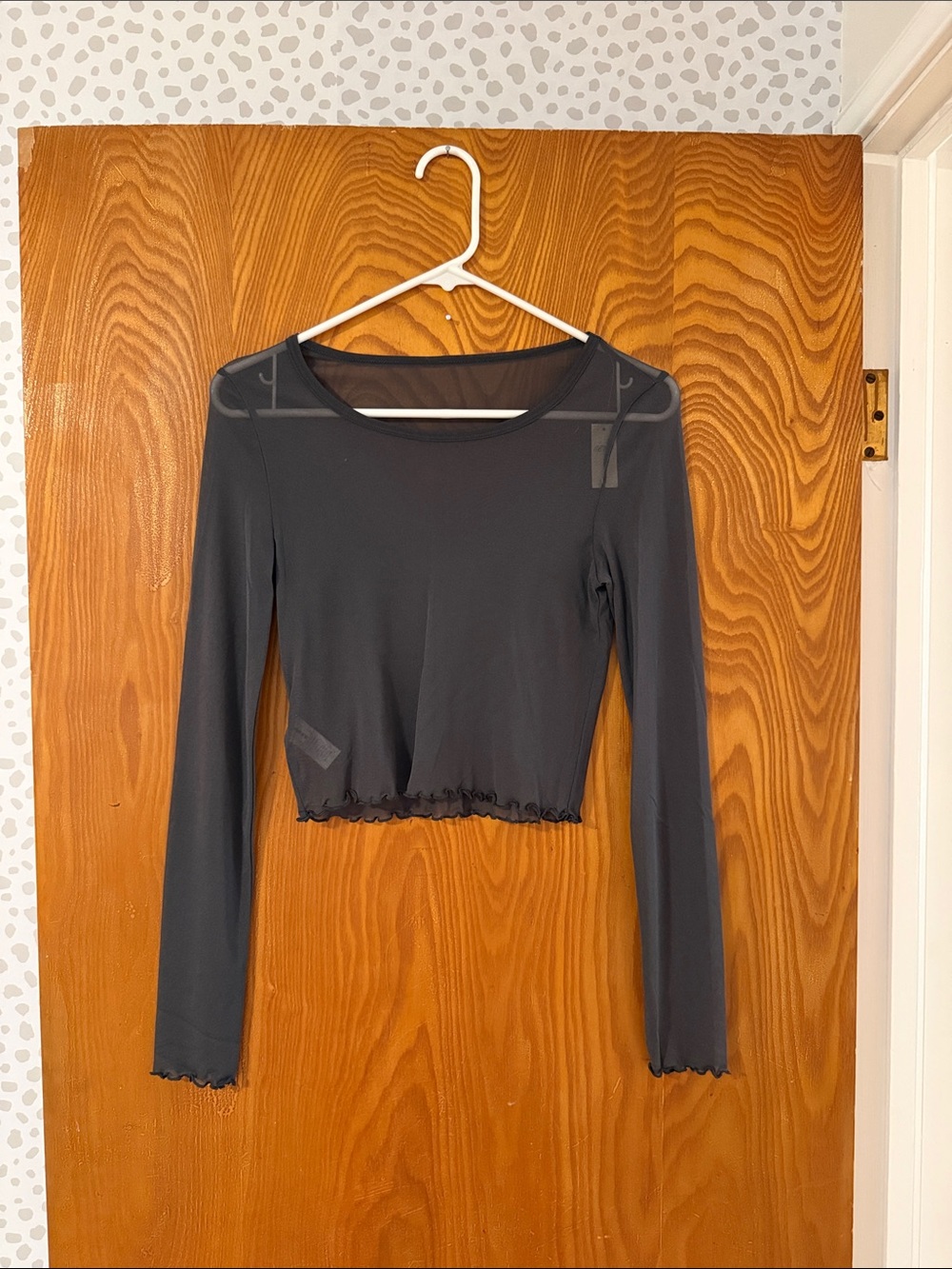 NWT Cropped Mesh Aerie Top - M